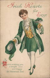Irish Lad St. Patrick's Day Greeting Vintage Postcard Postcard