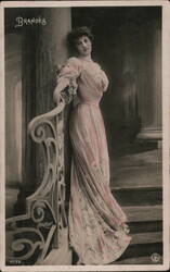 Brandes, Actress, Pink Dress, Reutlinger Photo Postcard
