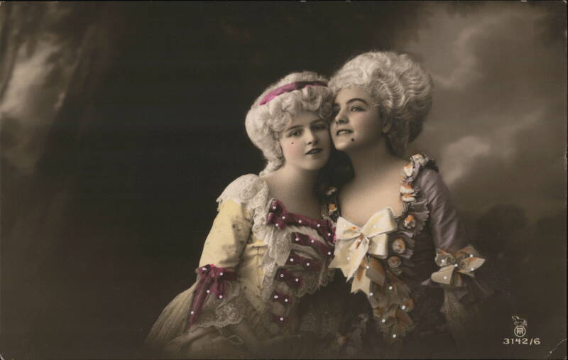 Two Women in Rococo Costumes