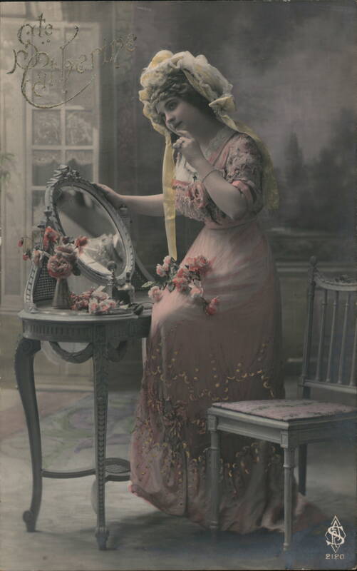 Elegant Woman at Her Vanity Table Women