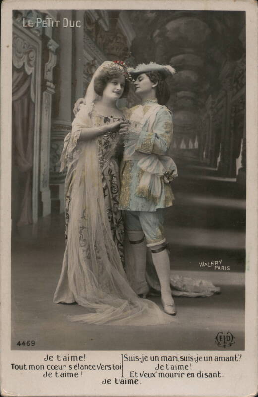 Le Petit Duc: Romantic Couple in Theatrical Costumes