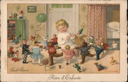 Child's Dream: Playtime with Toys Postcard