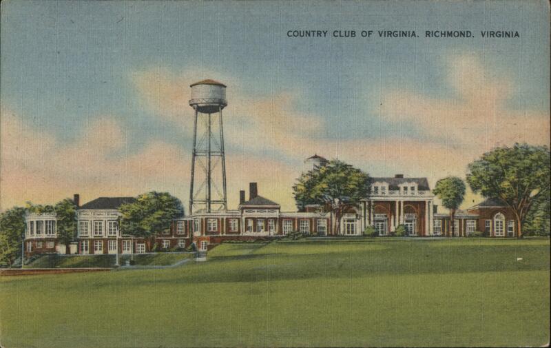 Country Club of Virginia, Richmond, VA - Linen Postcard