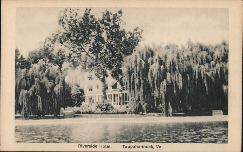 Riverside Hotel, Tappahannock, VA - Linen Postcard Virginia