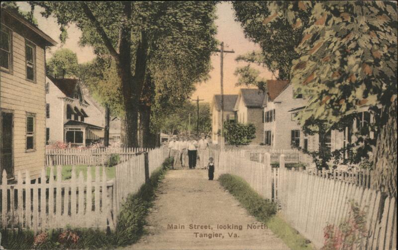 Main Street Looking North, Tangier, VA Virginia