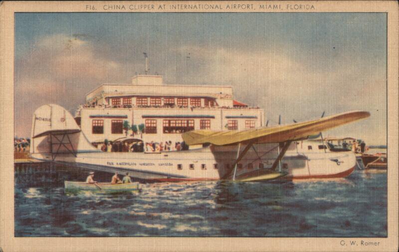 China Clipper at Pan American Airways Terminal, Miami, Florida