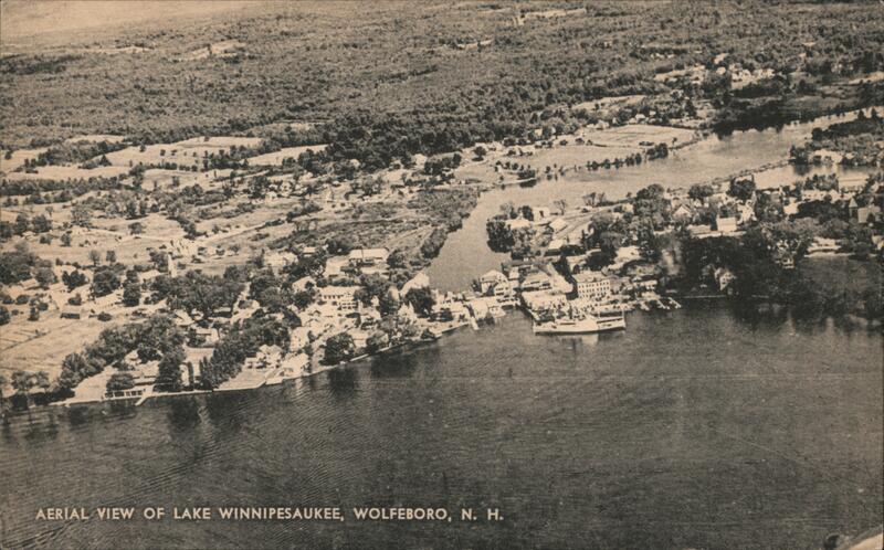 Aerial View of Lake Winnipesaukee, Wolfeboro, NH New Hampshire