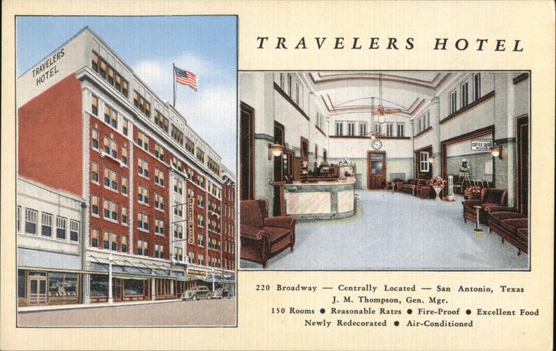 Travelers Hotel, San Antonio, TX - Lobby & Exterior Texas