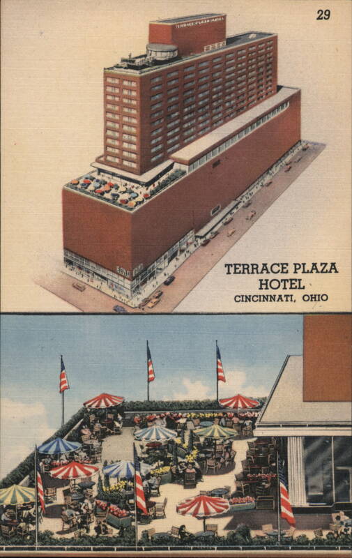 Terrace Plaza Hotel, Skyline Restaurant and the Terrace Garden Cincinnati Ohio