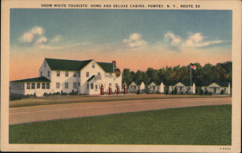 Snow White Tourists Home & Deluxe Cabins, Pompey NY, Route 20 New York
