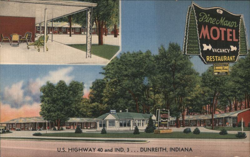 Pine Manor Motel & Restaurant Dunreith Indiana