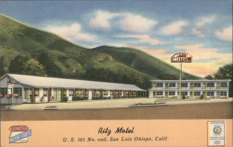 Ritz Motel, US 101, San Luis Obispo, CA California