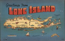 Greetings From Long Island, New York Postcard