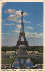 Eiffel Tower at Paris Postcard
