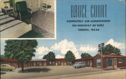 Bruce Court, Odessa, Texas Postcard