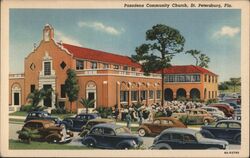 Pasadena Community Church, St. Petersburg, Florida Postcard