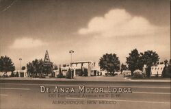 De Anza Motor Lodge Postcard
