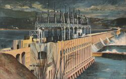 Conowingo Hydro-Electric Development Postcard