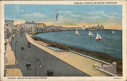Havana: Maceo or Malecon Avenue Postcard