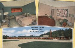 Virginia Court - Ike J. Davis, Owner Postcard