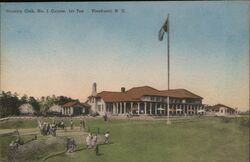 Pinehurst Country Club No. 1 Course, 1st Tee Postcard