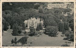 Barrington School for Girls, Great Barrington, MA - Aerial View Postcard