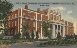 Lafayette College, Markle Hall, Easton, PA Postcard