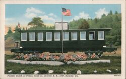 Pioneer Coach of Penna. Coal Co. Gravity R. R., 1847, Hawley, PA Postcard