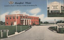 Beaufort Motel on Route 11 Between Carlisle & Harrisburg, PA Postcard