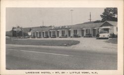 Lakeside Motel, Little York, NY - Vintage Postcard Postcard