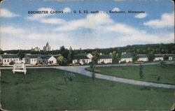 Rochester Cabins, US 52 North, Rochester, Minnesota Postcard