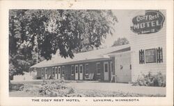 Cozy Rest Motel, Luverne, Minnesota Postcard