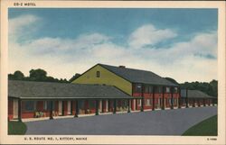 Co-Z Motel, U.S. Route No. 1, Kittery, Maine Postcard