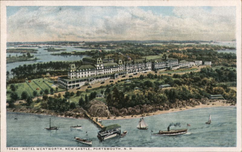 Hotel Wentworth Aerial View, New Castle, Portsmouth, NH New Hampshire