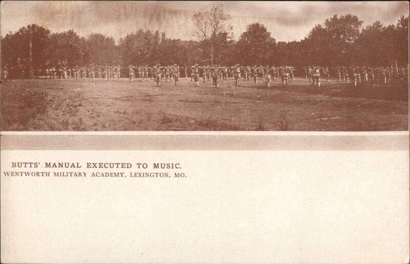 Wentworth Military Academy Cadets Butts Manual to Music, Lexington MO Missouri