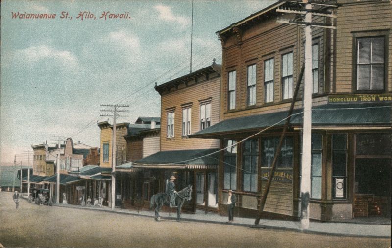 Waianuenue Street Scene, Hilo, Hawaii