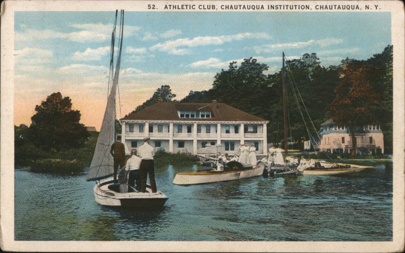 Chautauqua Institution Athletic Club & Sailboats New York