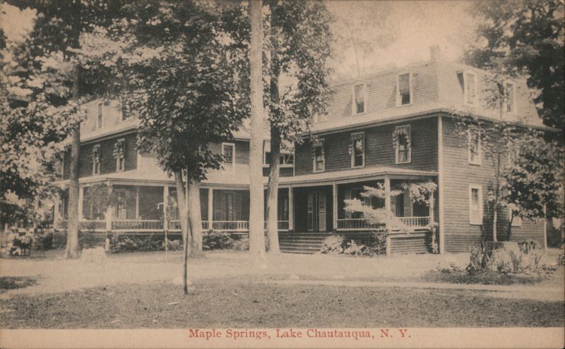 Maple Springs Hotel, Lake Chautauqua, NY Chautauqua Lake New York