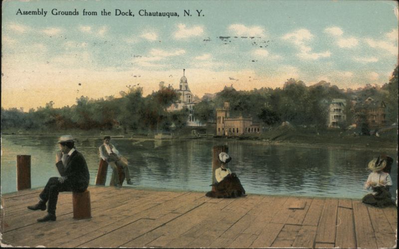 Assembly Grounds from the Dock, Chautauqua, New York