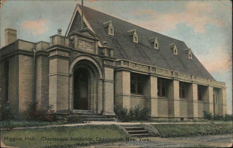 Higgins Hall, Chautauqua Institution, NY - Tuck's Postcard New York