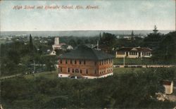 Hilo High School and Riverside School, Hawaii Postcard