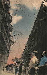 Steamer Day Festivities, Honolulu Harbor, Hawaii Postcard
