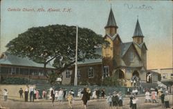 Catholic Church, Hilo, Hawaii Postcard