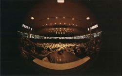 Chautauqua Amphitheater Symphony Program, Fisheye View Postcard
