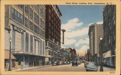 Thirs Street Looking East Postcard