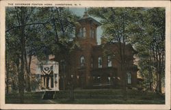 Governor Fenton Home, Jamestown NY Postcard