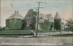 James Prendergast Library & Art Gallery, Jamestown NY Postcard