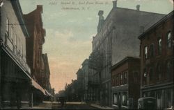 Second St. East from Main St., Jamestown, NY Postcard