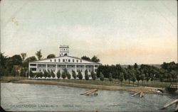 Sheldon Hall, Chautauqua Lake, New York Postcard