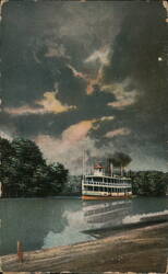 Steamer City of Jamestown on Chautauqua Lake, New York Postcard